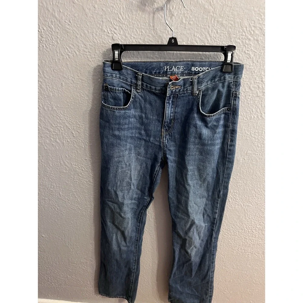 Childrens Place Boys Jeans Size 14 Regular Kids‎ Blue Bootcut Denim